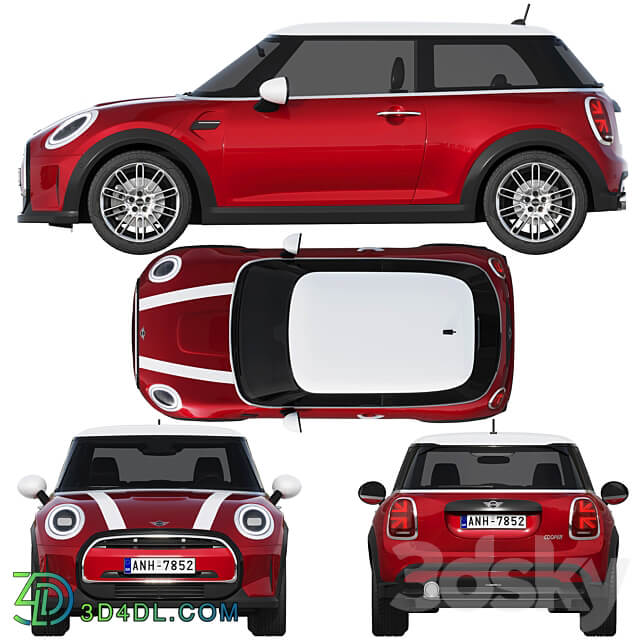 Mini Cooper 3 door 2022 3D Models 3DSKY