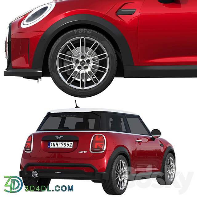 Mini Cooper 3 door 2022 3D Models 3DSKY