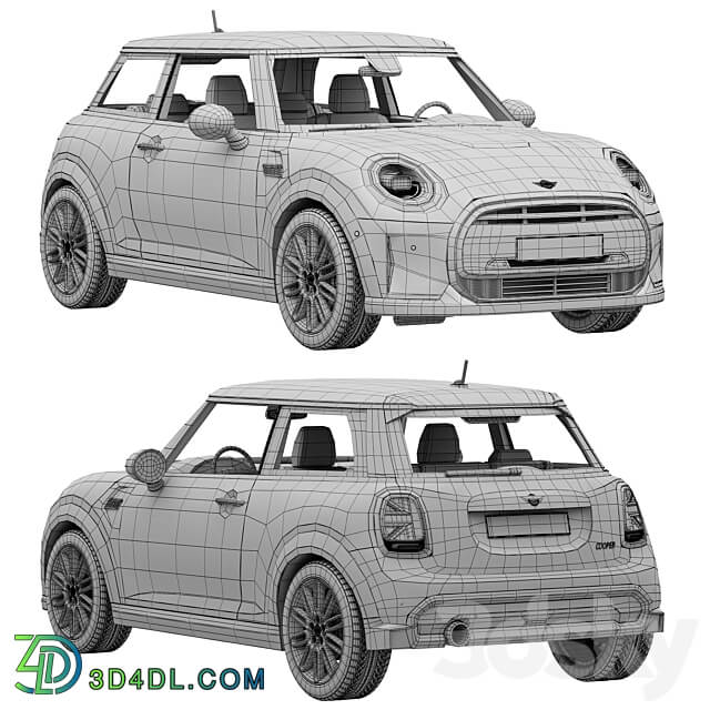 Mini Cooper 3 door 2022 3D Models 3DSKY