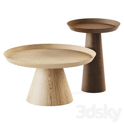 Luana Coffee Table Oak Bloomingville 3D Models 3DSKY 