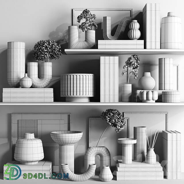 Decorative set 64 3D Models 3DSKY