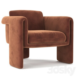 Floria Velvet Chair 3D Models 