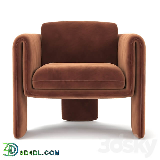 Floria Velvet Chair 3D Models