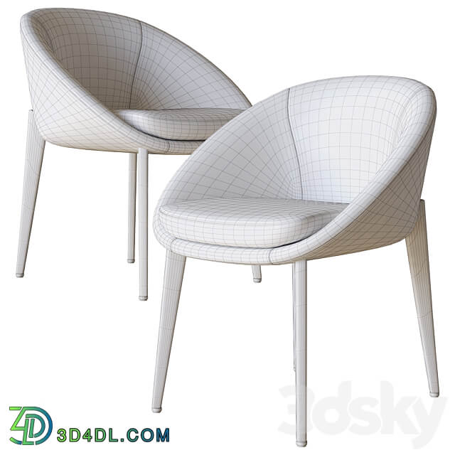 lido dining chair minotti 3D Models