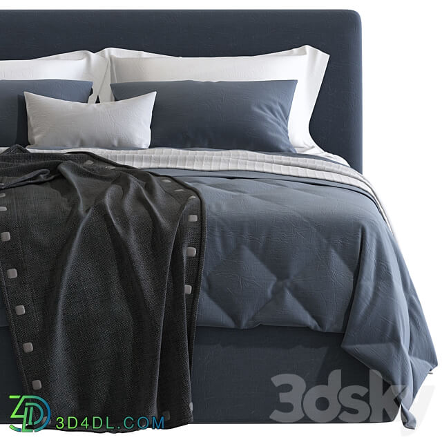 Double bed 60 Bed 3D Models