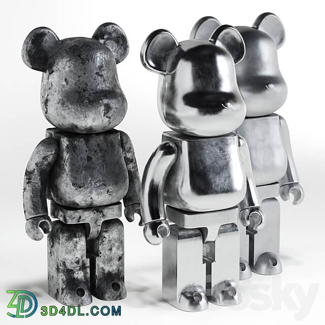 Bearbrick 3 Metal 2 3D Models