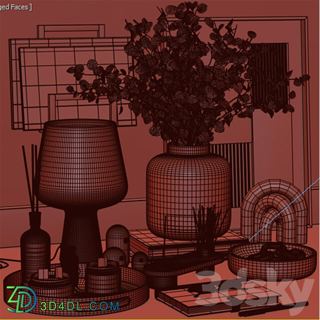 Decorative Set 021 3D Models