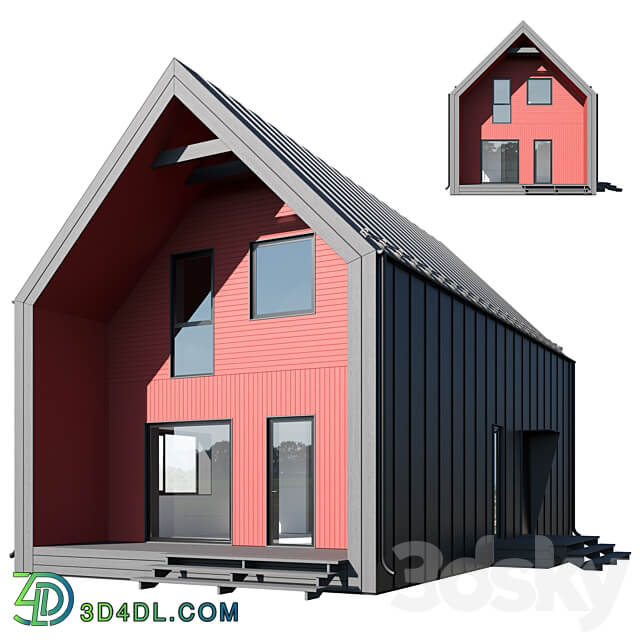 Modular house 02 3D Models