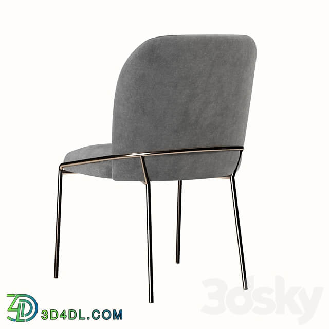 West elm Crate and Barrel dining set Table Chair 3D Models