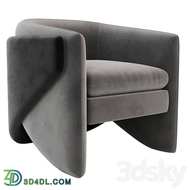 West Elm Thea Chair 3D Models