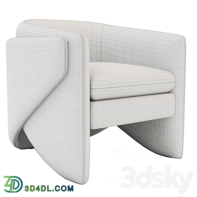 West Elm Thea Chair 3D Models