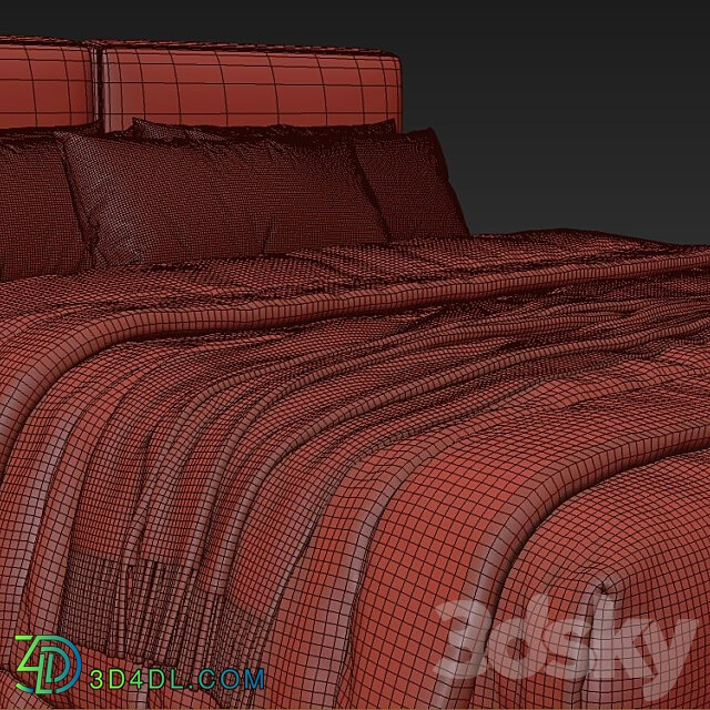 Ditre italia sound bed Bed 3D Models
