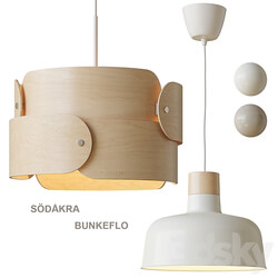 SÖDÅKRA BUNKEFLO IKEA Pendant lamp Pendant light 3D Models 