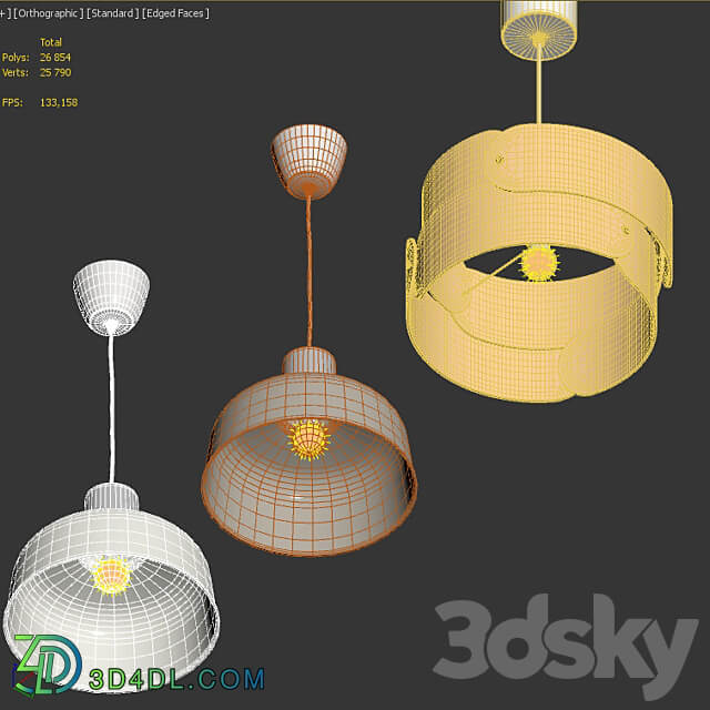 SÖDÅKRA BUNKEFLO IKEA Pendant lamp Pendant light 3D Models