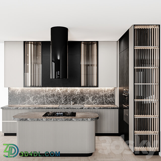 Kitchen Modern82 Italian Design Kitchen 3D Models