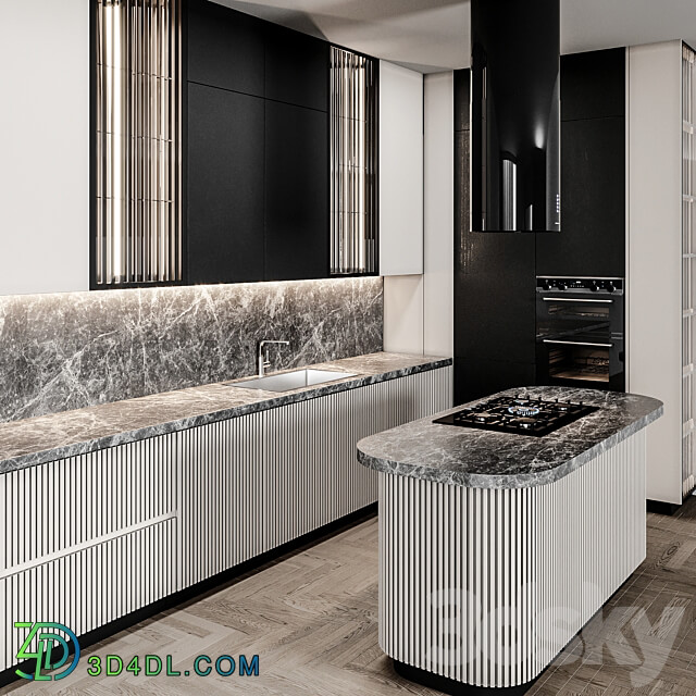 Kitchen Modern82 Italian Design Kitchen 3D Models