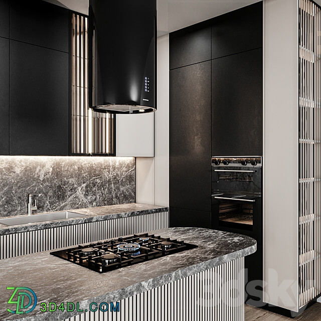 Kitchen Modern82 Italian Design Kitchen 3D Models