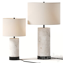 Pottery Barn Windham Alabaster Table Lamps 3D Models 