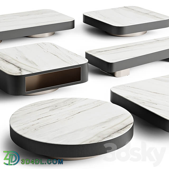 Minotti coffee tables MILTON 3D Models