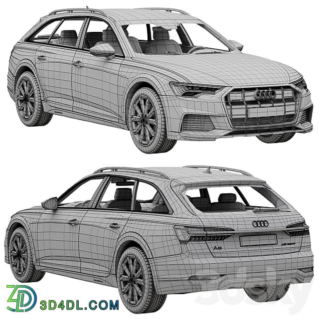 Audi A6 allroad quattro 3D Models
