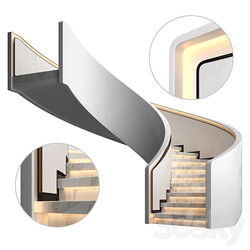 Spiral staircase 8 3D Models 