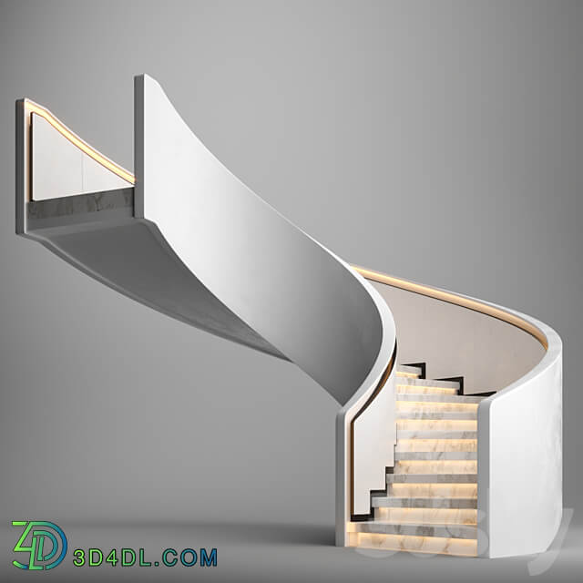 Spiral staircase 8 3D Models