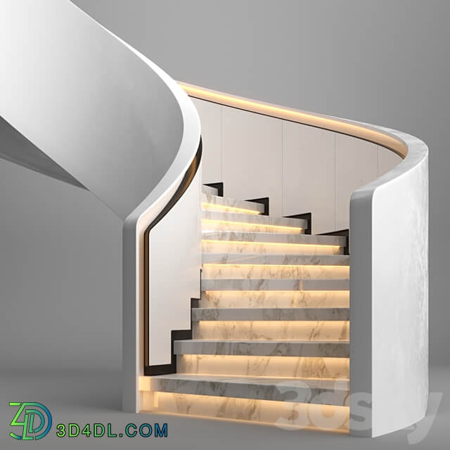 Spiral staircase 8 3D Models