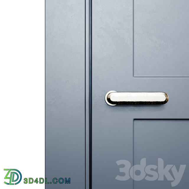 Door with transom 3D Models