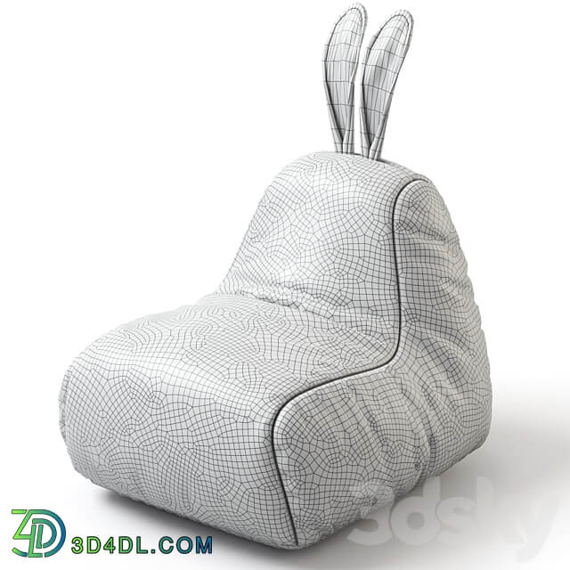 Bag chair bunny 3D Models