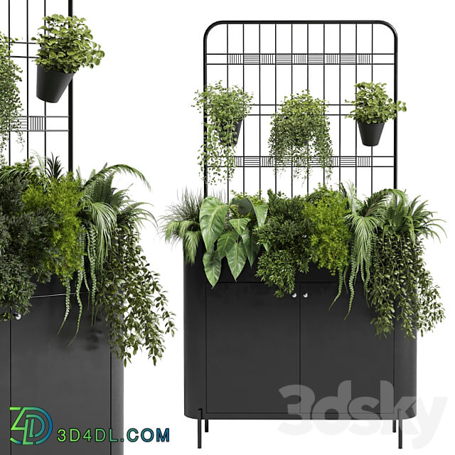 stand wall decor with shelves for the library and closet or showcase plants collection 175 3D Models