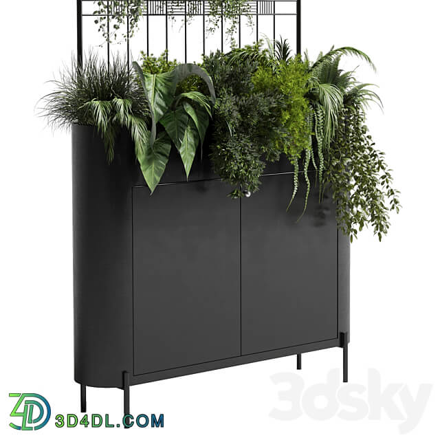 stand wall decor with shelves for the library and closet or showcase plants collection 175 3D Models