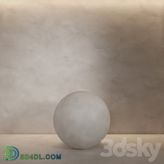 Decorative plaster. Seamless decorative plaster material 15 Stone 3D Models