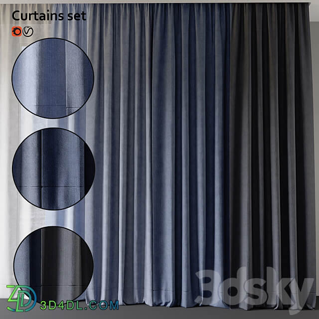 Curtain Set 3D Models