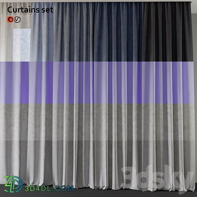 Curtain Set 3D Models