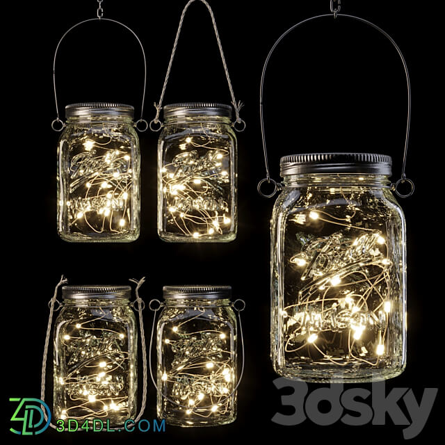 Solar hanging lamp 3D Models