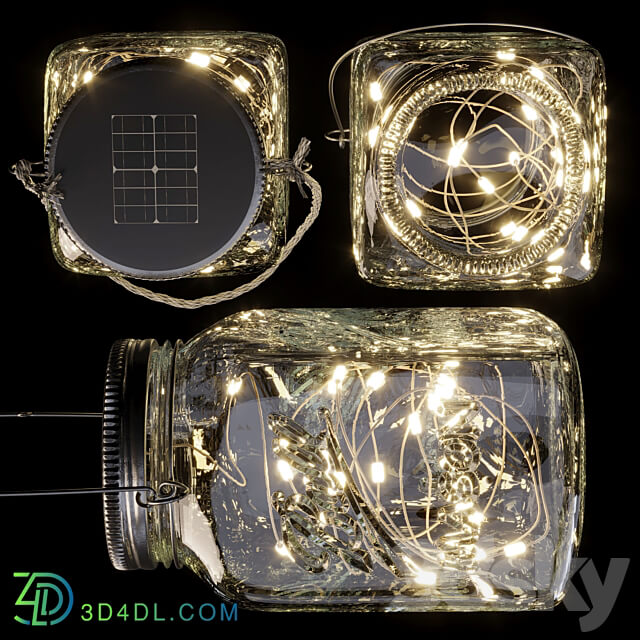 Solar hanging lamp 3D Models