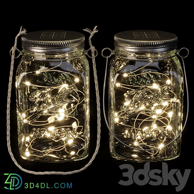 Solar hanging lamp 3D Models