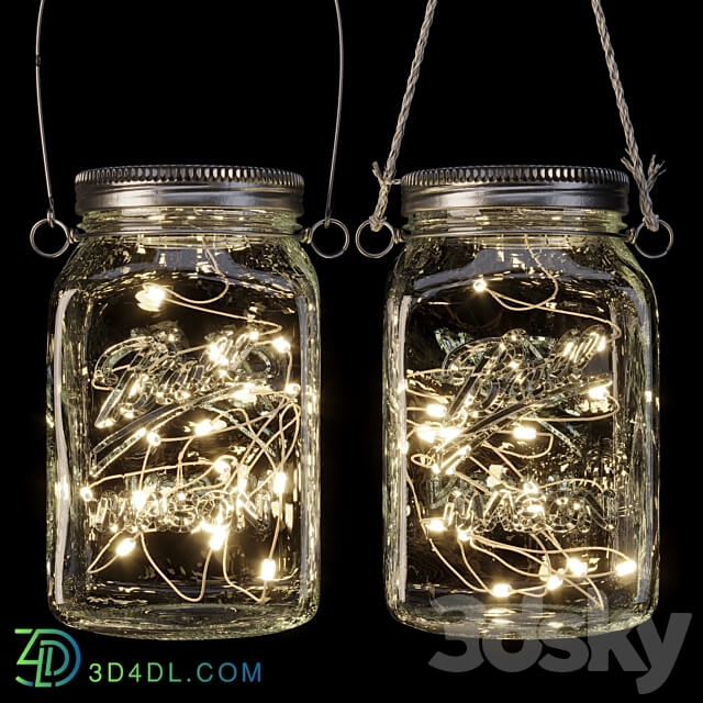 Solar hanging lamp 3D Models