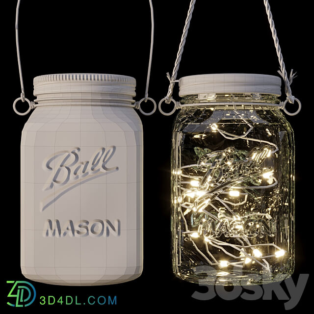 Solar hanging lamp 3D Models