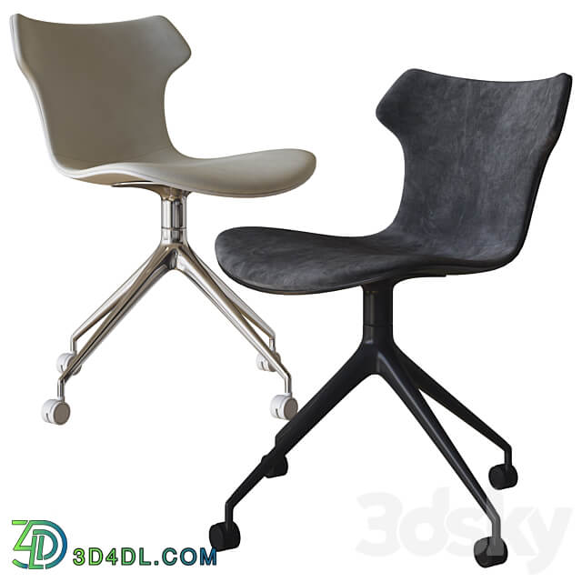 papilio shell office chair b b italia Chair 3D Models