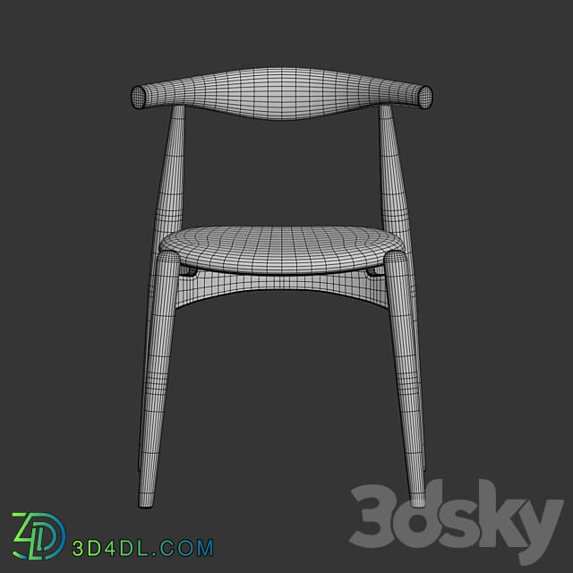 Elbow Dining Chair Carlhansen 3D Models