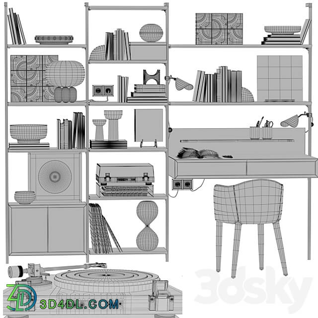 Workplace la redoute interieurs 037 Office furniture 3D Models