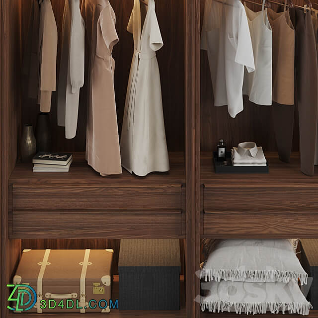 Porada My Suite Glass Doors Wardrobe Wardrobe Display cabinets 3D Models