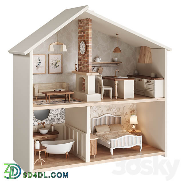 Dollhouse Retro 3D Models