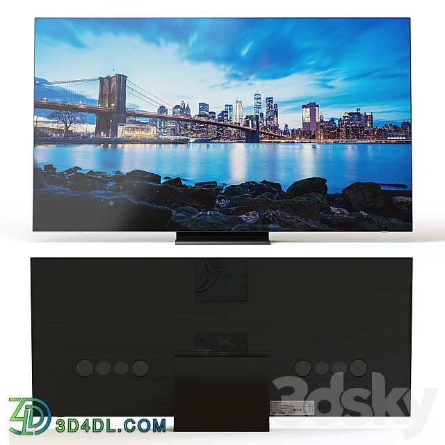 65 LED TV Samsung QE65Q950TSUXEN 3D Models