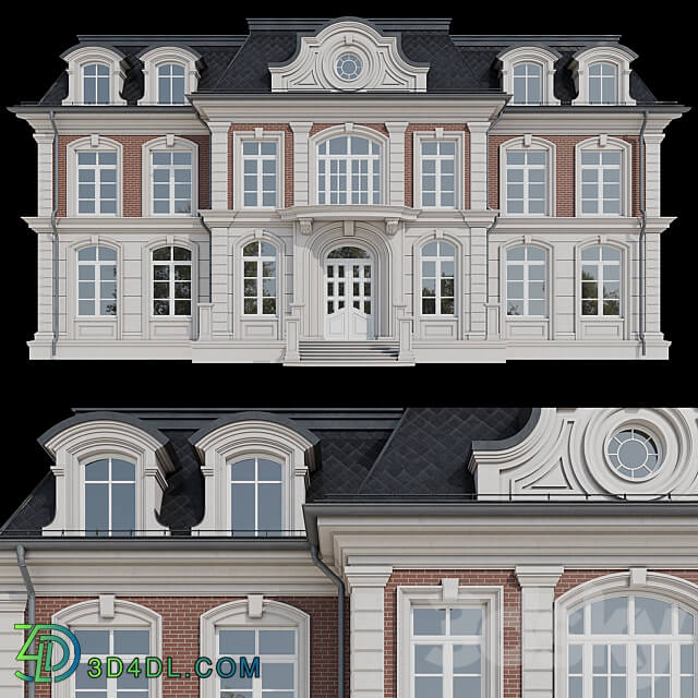 House facade Facade element 3D Models