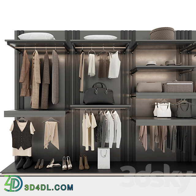 Wardrobe Wardrobe Display cabinets 3D Models