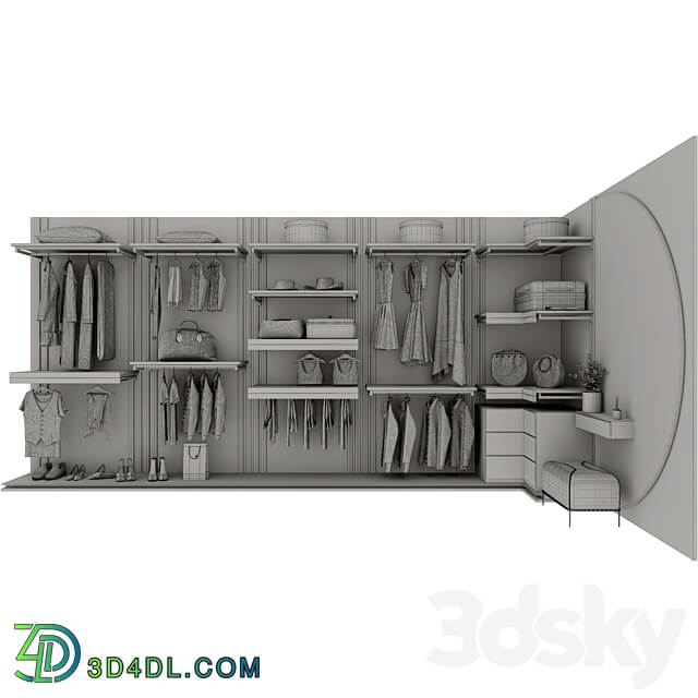 Wardrobe Wardrobe Display cabinets 3D Models