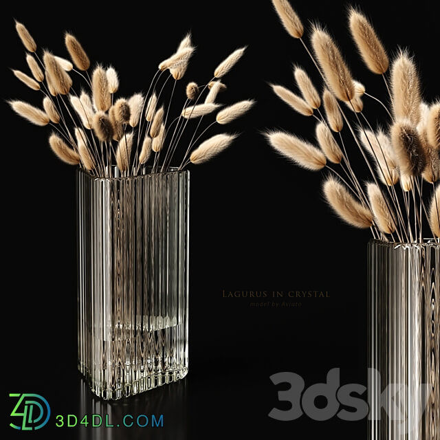 Lagurus in crystal 3D Models