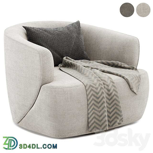 Pelton Swivel armChair 3D Models